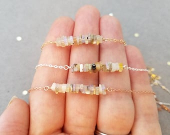 Opal Bead Necklace