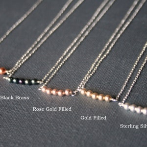 Simple, tiny, sterling silver necklace image 5