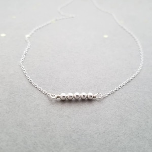 Simple, tiny, sterling silver necklace image 3