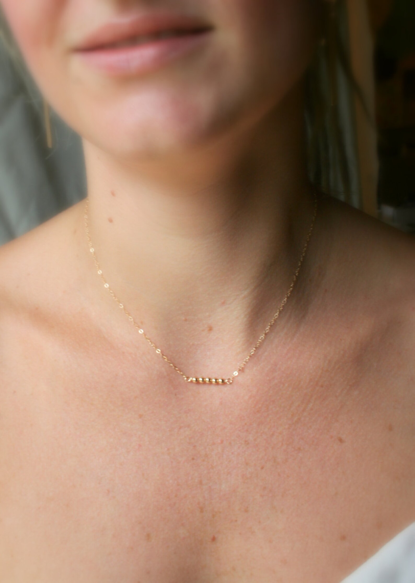 Tiny Links Necklace / Gold Filled / Hello Adorn