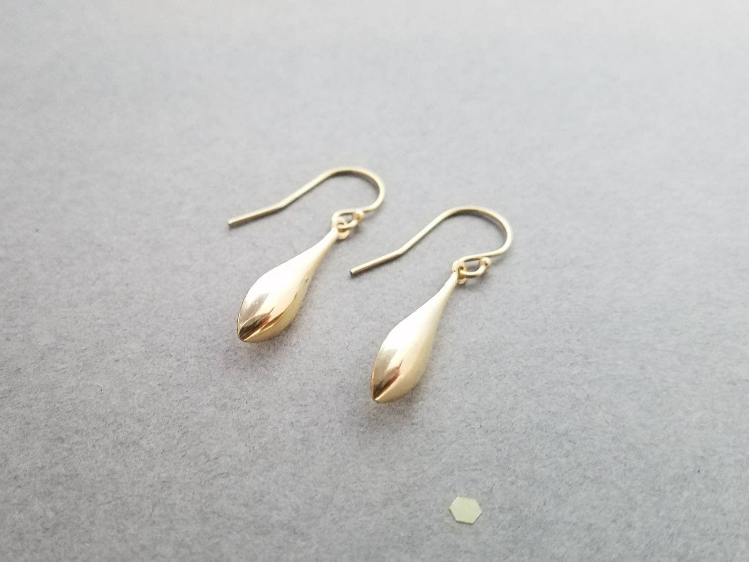 14k Gold Filled Long Teardrop Earring