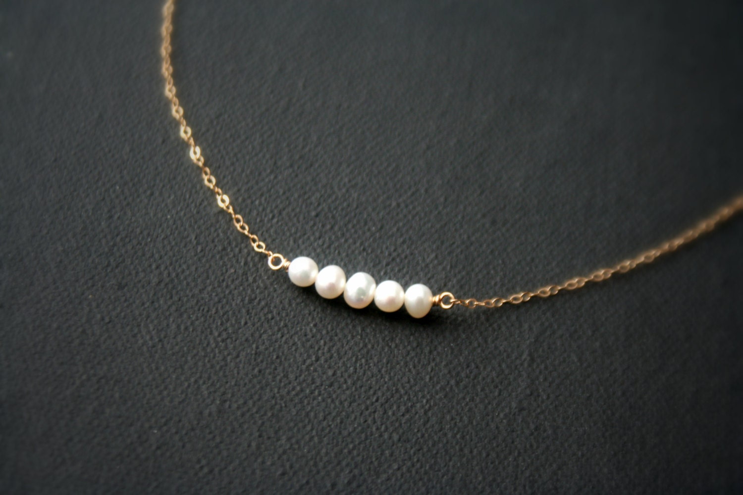 Gold Pearl Necklace | Pearl and Gold Chain Necklace for Women