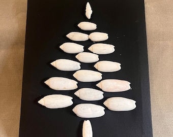 Christmas Tree made of seashells