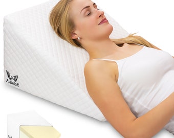 AviiatoR® Orthopaedic Bed Wedge Support Pillow Memory Foam - for Acid Reflux