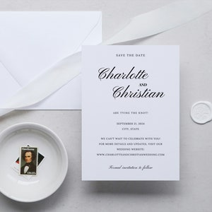 Digital Invite Electronic Save the Date,Minimal Save the Date E-invite Template,Electronic Save The Date Digital,Download Text Message #Char