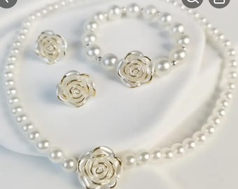 Set di gioielli White Rose