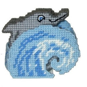 Dolphins in the Waves Coaster Set Plastic Canvas PDF PATTERN ONLY  **Not Finished Product**