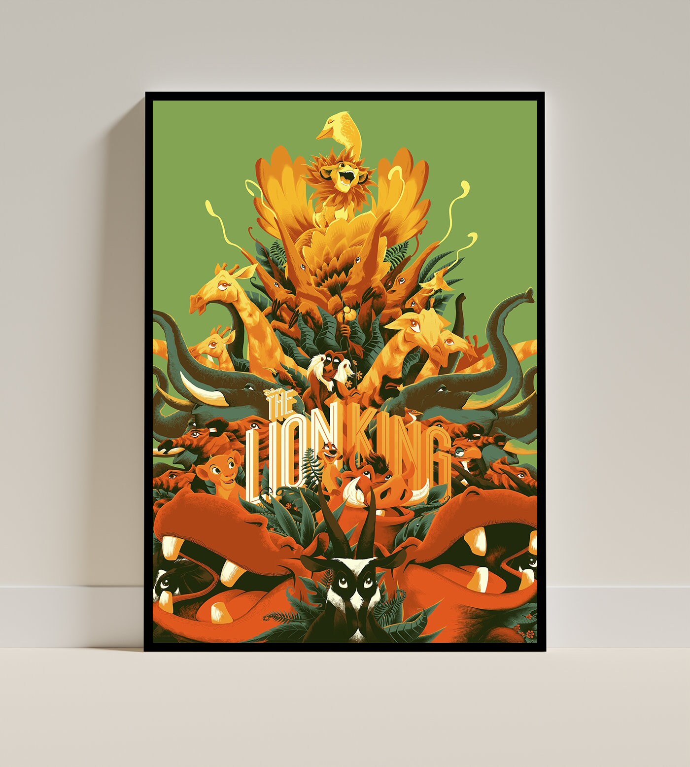 The Lion King Movie Canvas Print, Simba Wall Art, Movie Art Print, Gift ...