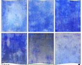 Shabby Blue and Gray Painted Digital Prints Instant Download Set of 6 - 8.5 x 11 inch Printable Papers JPEG & PDF Commercial Use 1919