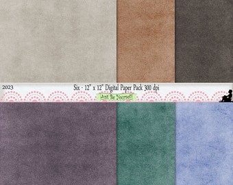 12 x 12 inch Distressed Taupe Brown Purple Green Painted Digital Background Papers Instant Download Set of 6 JPEG Commercial Use 2023