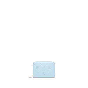 Portefeuille brodé en cuir pour femme Aria Atlantis « BLEU CLAIR »