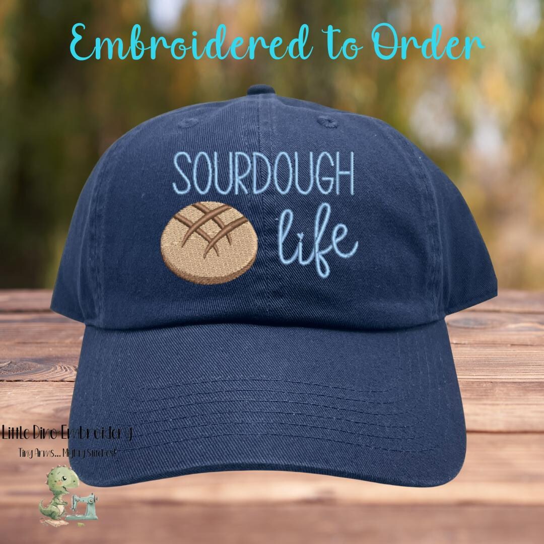Sourdough Embroidered Hat Bread Baking Cap Gifts Womens Cool Kitchen ...