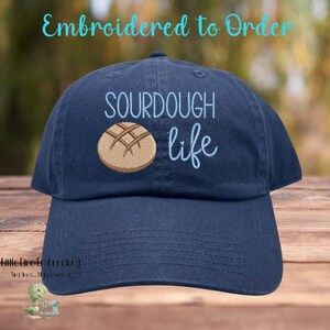 Sourdough Embroidered Hat Bread Baking Cap Gifts Womens Cool Kitchen Baking Gift for Mom Accessories Sourdough Gift for Her Cottagecore