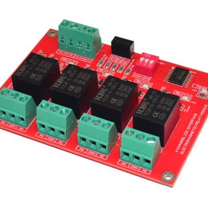Módulo de relé electromagnético I2C de 4 canales para Arduino Raspberry ESP32 ESP8266 3,3 V 5,0 V PCF8574