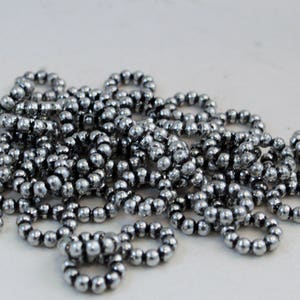 Silver Plated Acrylic Rondelle Beads, Beaded Ring, Donut, Wholesale Bead Lots