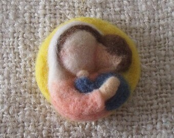 Needle Felted Ornament / Mother Most Kind