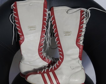 y2k Adidas Santos vintage boots