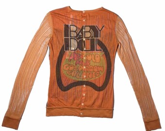 Y2k Custo Barcelona Printed Long Sleeve - Etsy