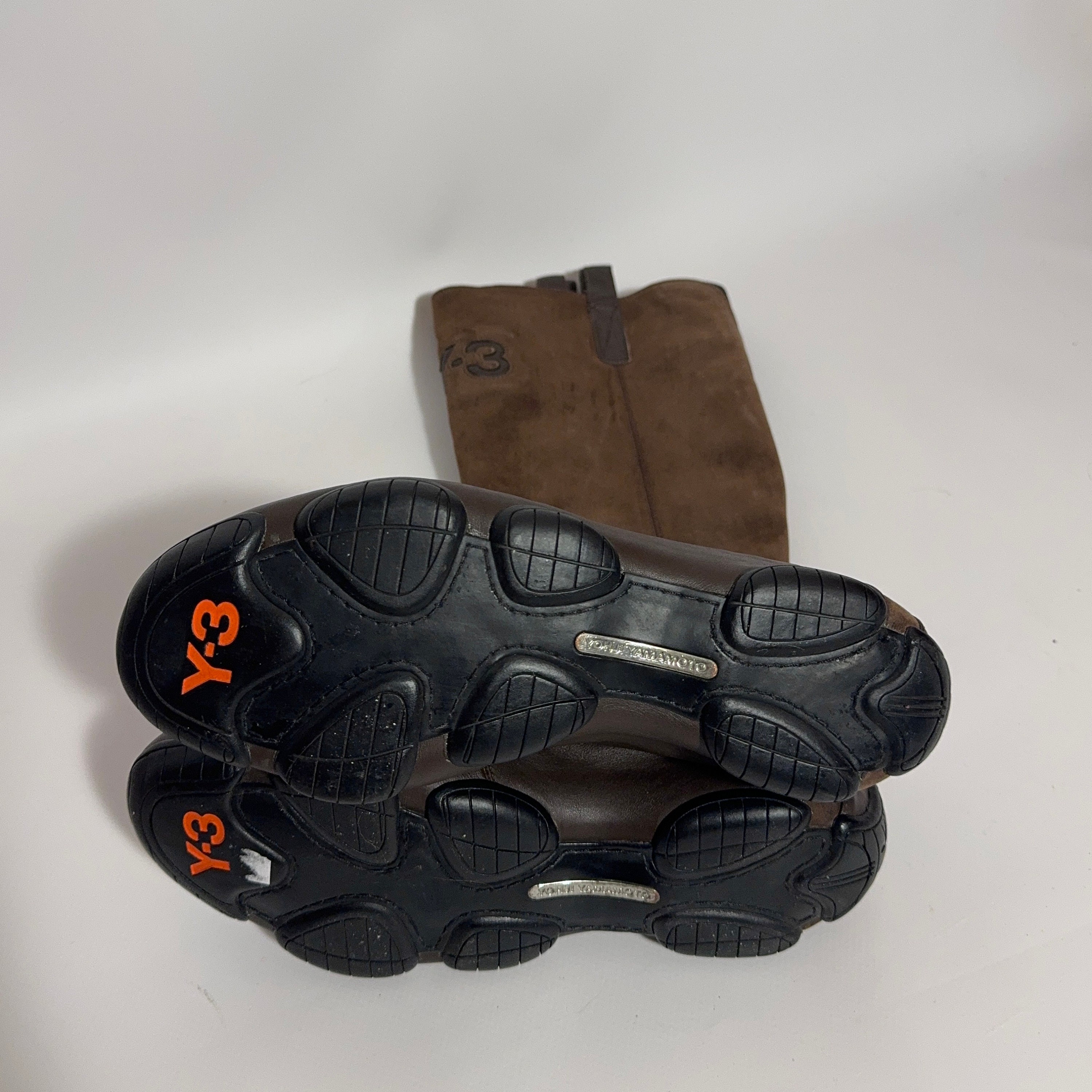 Y-3 Yohji Yamamoto Motorcycle Brown Boots - Etsy