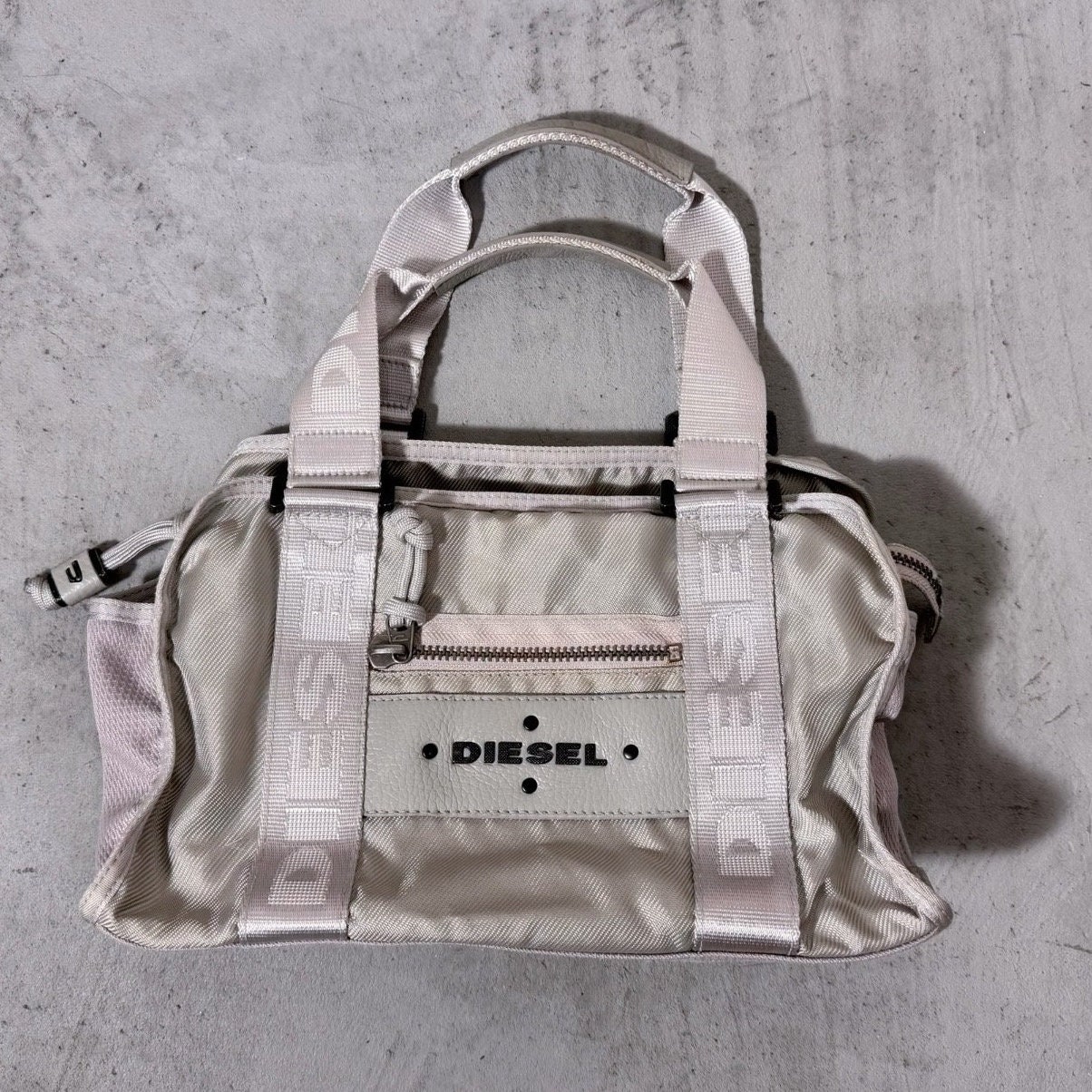 Vintage Diesel Nylon Bag / Vintage Silver Bag - Etsy