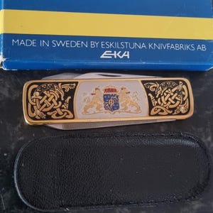EKA Sweden Gentleman’s Pocket Knife – Volvo Flygmotor Limited – UK Legal Carry – Collectible (18+ Only)