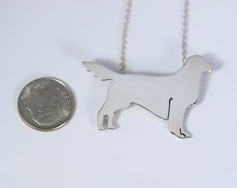 Golden Retriever sterling silver