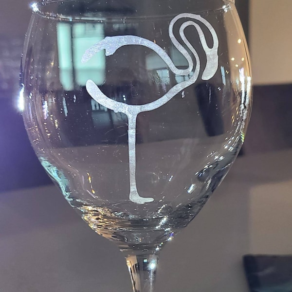 Glass Flamingo Etsy