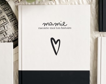 Livre à compléter "Raconte-Moi Ton Histoire", idée cadeau personnalisé, grand-mère, grand-père, maman, papa, mamie, papi, anniversaire, fête