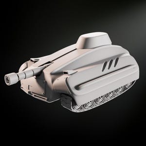 Sci-Fi Tank STL File: 28mm Wargame Vehicle 3D Model (Digital Download)
