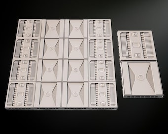 Sci-Fi Tile Pack 10: 3D Printable 28mm Terrain (STL Files, OpenLock Compatible)