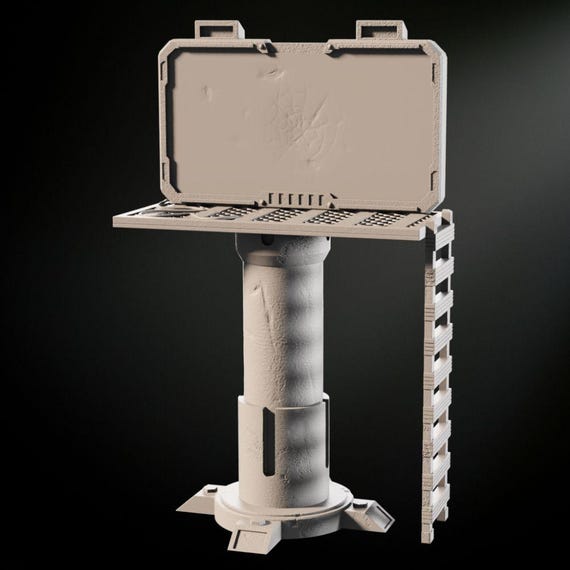 Ruined Billboard 3D Printable STL File - Post-Apocalyptic Terrain, Wargaming Scenery, Tabletop RPG, 28mm Diorama