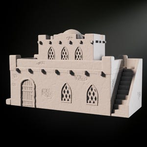 Sci-Fi Desert House STL Files: 28mm Wargame Terrain Building (3D Printable)