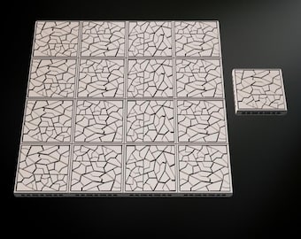 Sci-Fi Tile Pack 9: 3D Printable Wargame Terrain (STL File, 28mm Scale, OpenLock Compatible)