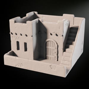 Sci-Fi Desert House STL Files: 3D Printable Wargaming Terrain