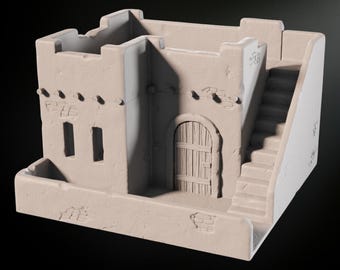 Sci-Fi Desert House STL Files: 3D Printable Wargaming Terrain