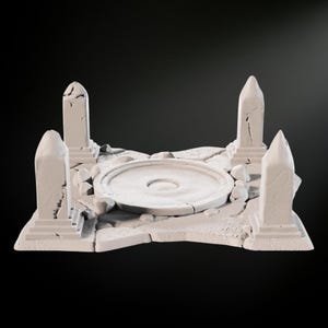 Ruined Water Fountain STL – Printable Medieval Fantasy Terrain for Dioramas, Wargames & RPG Scenery