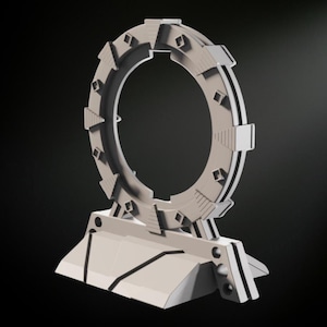 Sci-Fi Portal STL File: 3D Printable Wargaming Terrain (28mm Scale) (Digital Download