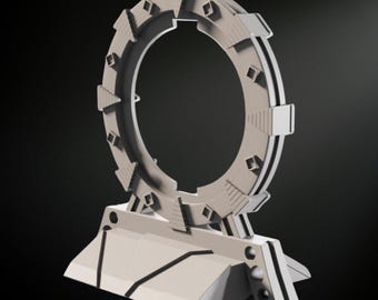 Sci-Fi Portal 1 STL File: 3D Printable Wargaming Terrain (28mm Scale) (Digital Download