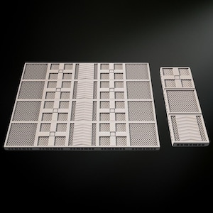 Sci-Fi Tile Pack 6 STL File: Grated Metal OpenLock Wargame Terrain (28mm Digital Download)