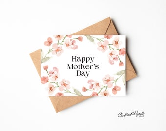 Glückliche Muttertagskarten zum Ausdrucken, Muttertagskarte