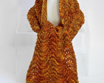 Lacy Scarf in Wool, Silk, and Cashmere