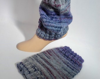 Leg Warmers in Blue Multi Colors