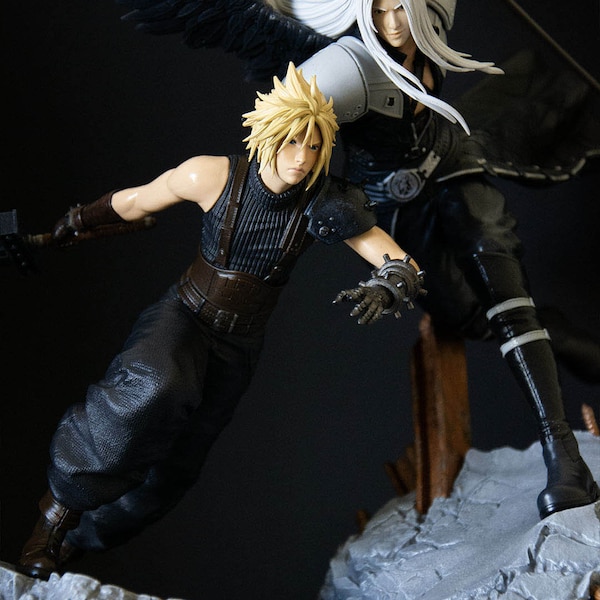 Figurine Cloud & Sephiroth - Artisanat - 37cm