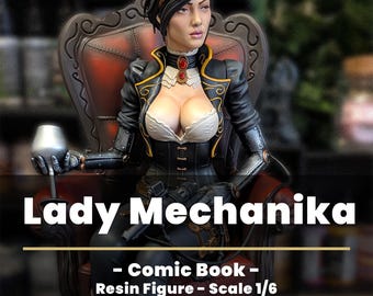 Lady Mechanika - Hand-painted - Resin print