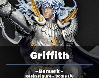 Figura de fantasía manga - Pintada a mano - Impresión en resina