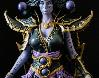 Xal'Atath WoW - 23,5 cm - Handmålad - Resintryck