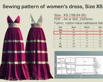 costura patrón de vestido ropa moda patrones de construcción de prendas