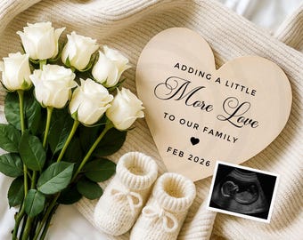 Minimalist Pregnancy Announcement: Editable Social Media Canva Template (Digital)