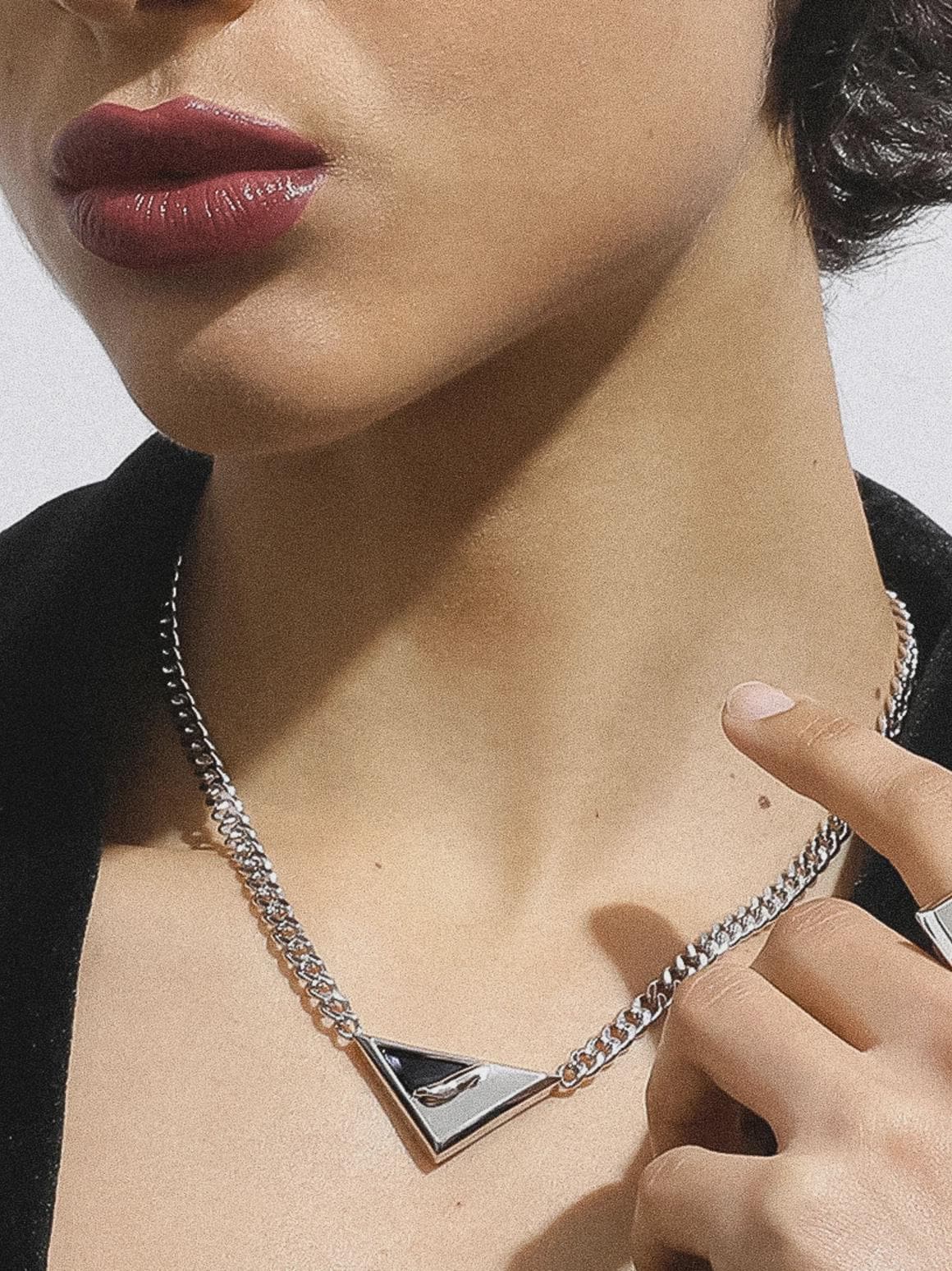 Prada necklace triangle - Etsy 日本