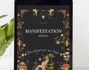 MANIFESTATION JOURNAL | Digital journal for your manifestations | Printable Journal with cute design | Affirmations Journal